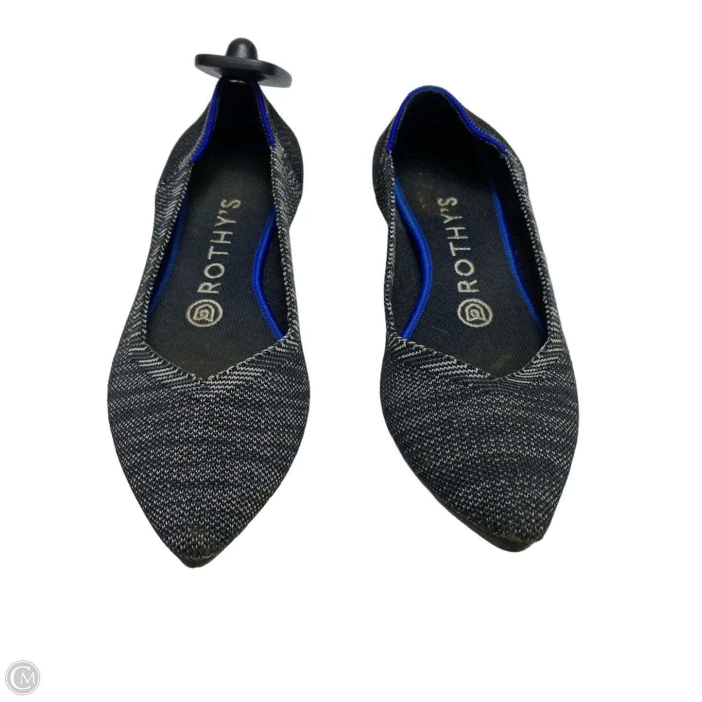 Shoes Designer By Rothys In Grey & White, Size: 7