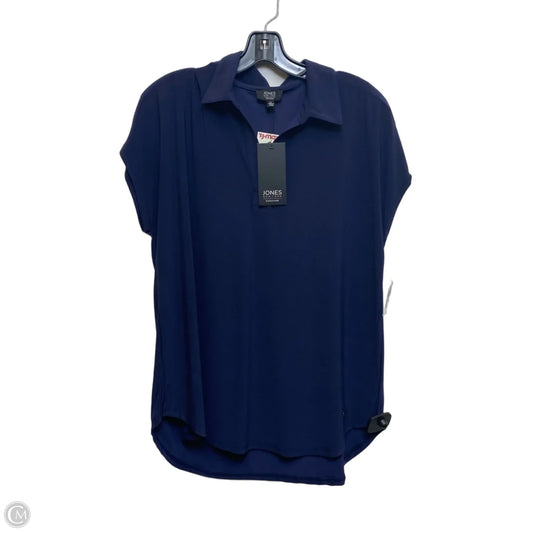Top Short Sleeve By Jones New York In Blue, Size: L