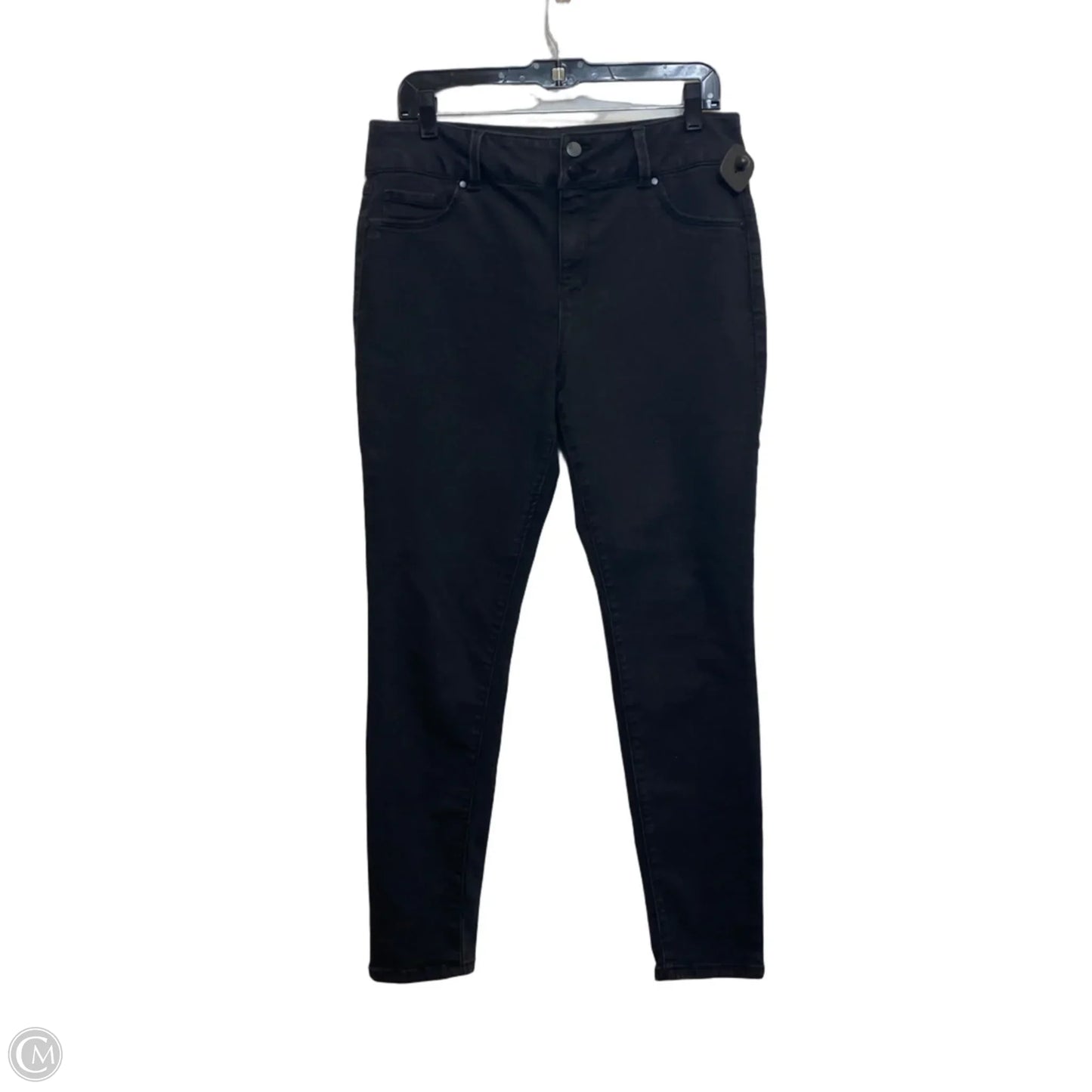 Jeans Skinny By D Jeans In Black Denim, Size: 12