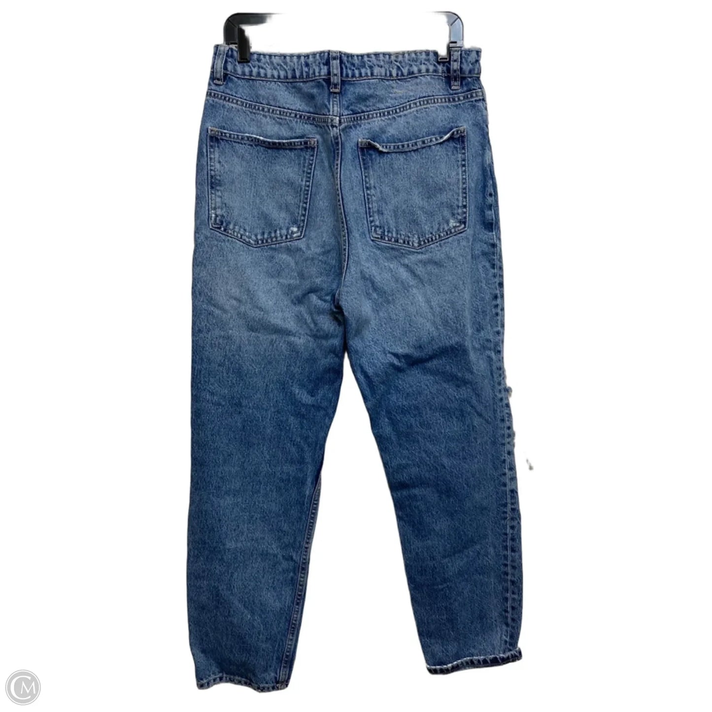 Jeans Straight By Zara In Blue Denim, Size: 10