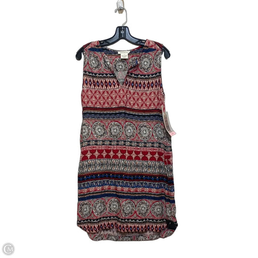 Dress Casual Short By Beachlunchlounge In Blue & Red & White, Size: S