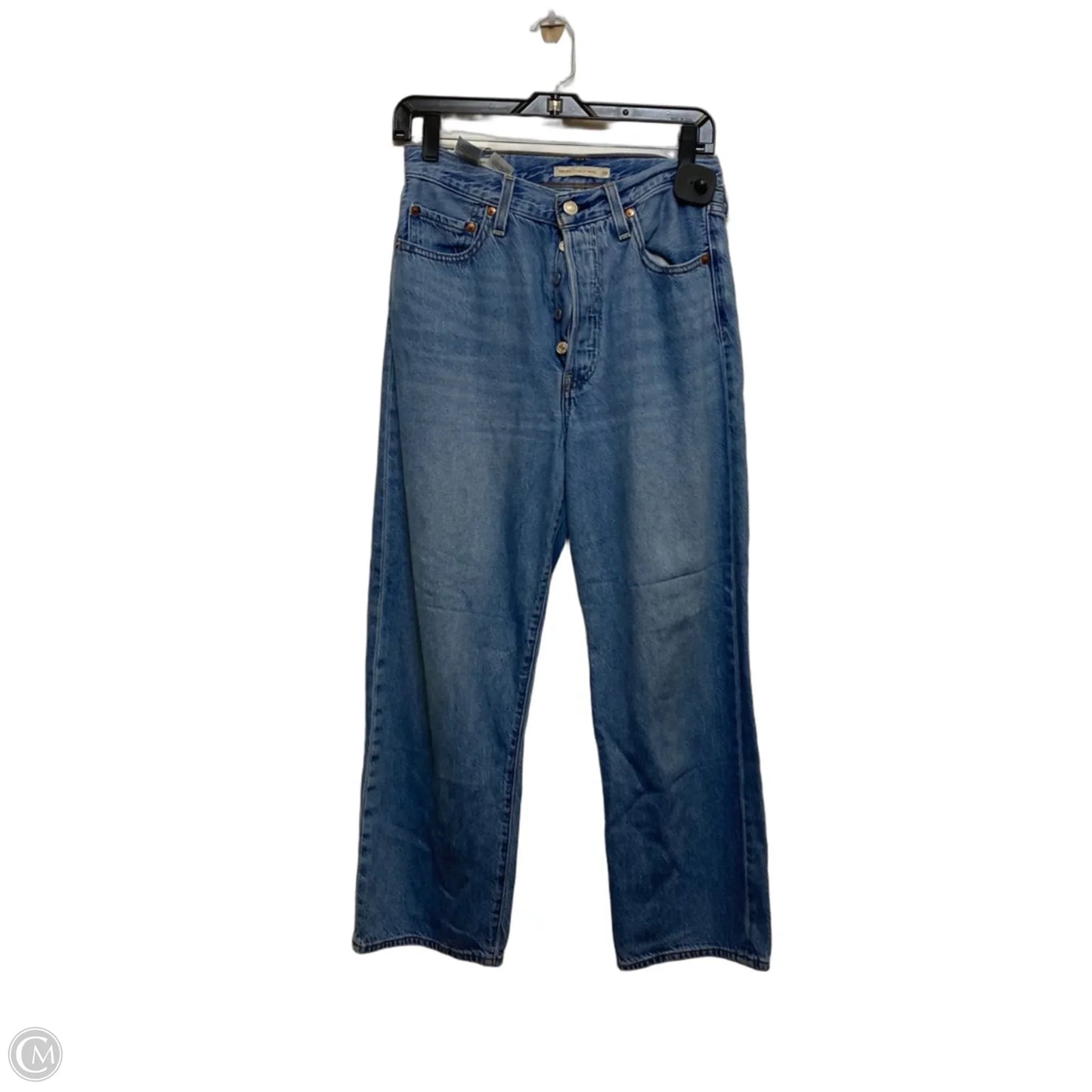 Jeans Straight By Levis In Blue Denim, Size: 6