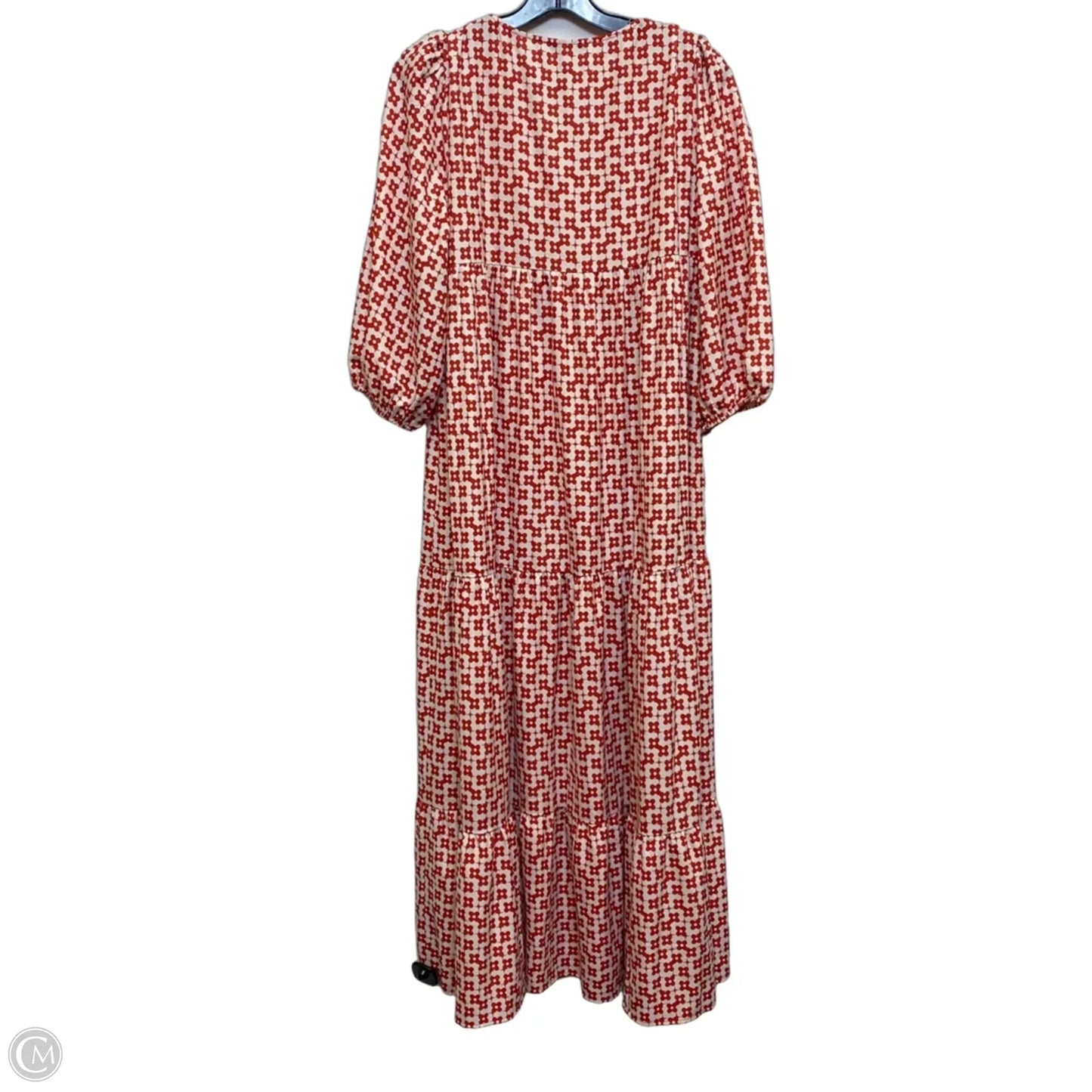Dress Casual Maxi By Collection By Cezelle  In Red & White, Size: S