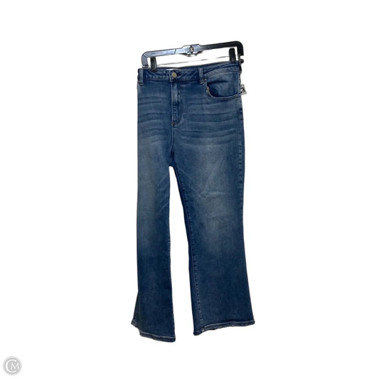 Jeans Cropped By Risen In Blue Denim, Size: 1x