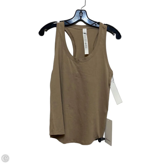 Athletic Tank Top Designer By Lululemon In Tan, Size: S
