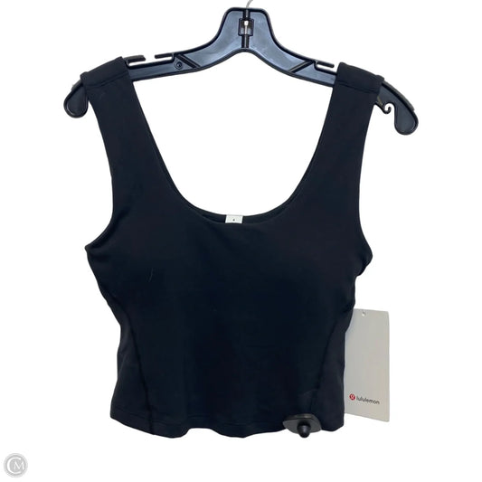 Athletic Tank Top Designer By Lululemon In Black, Size: M