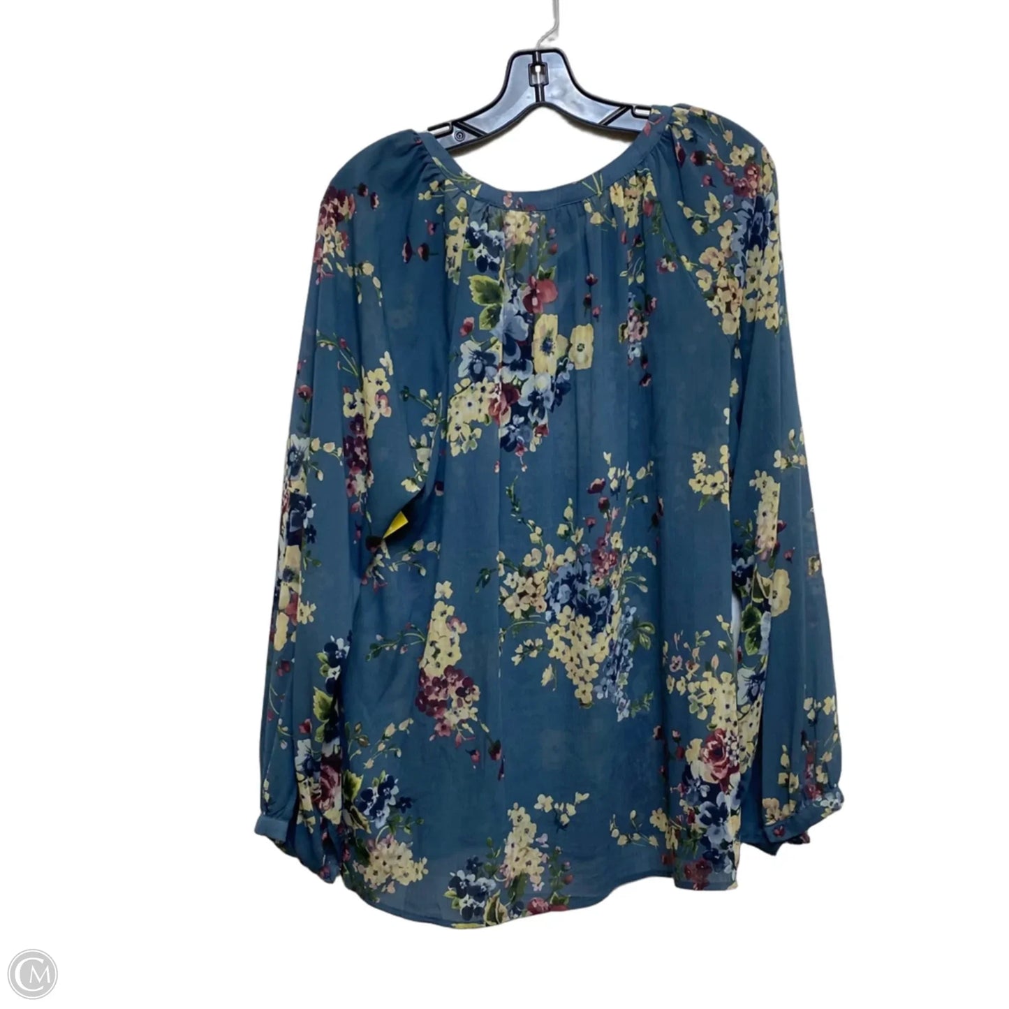 Top Long Sleeve By Torrid In Blue, Size: 1x