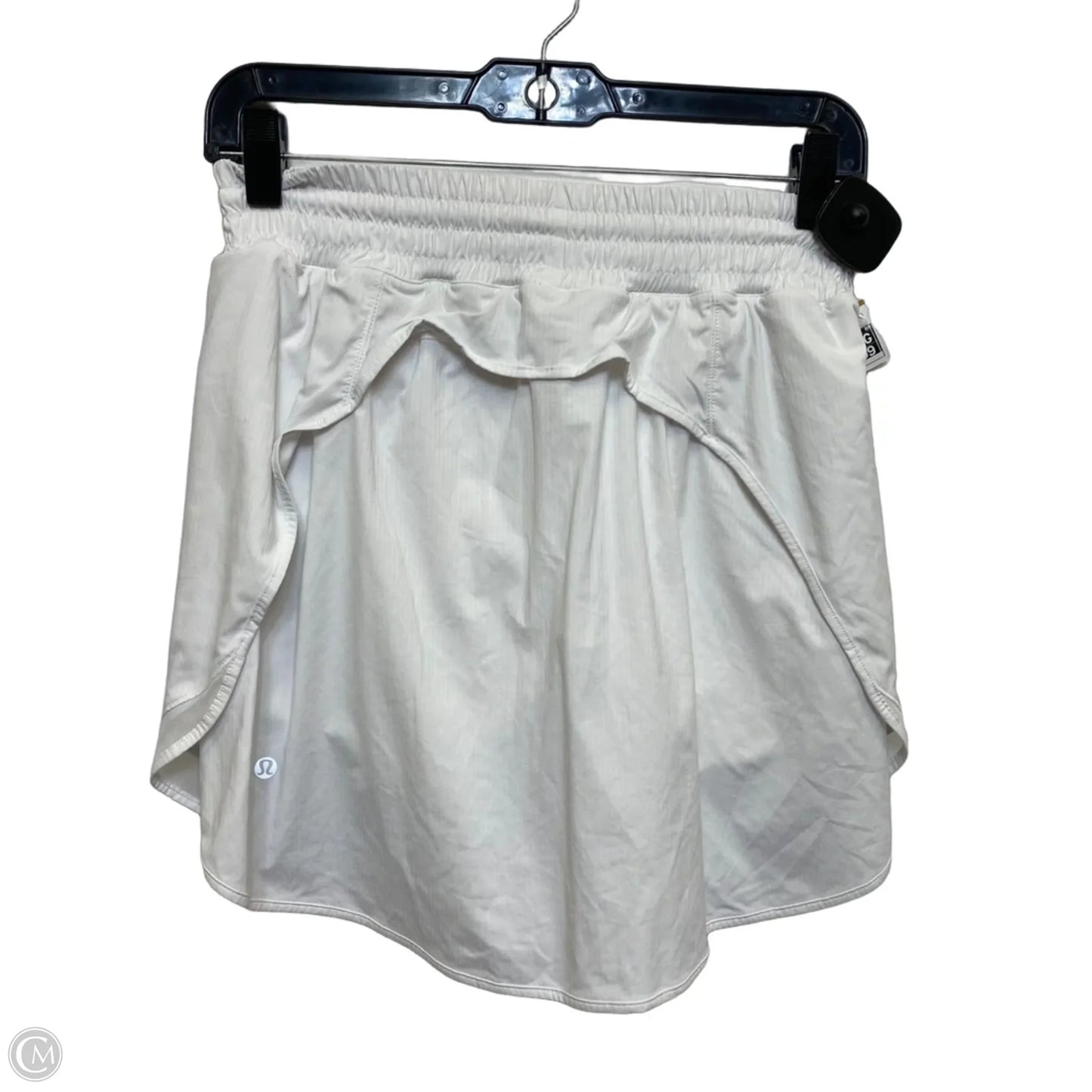 Athletic Skort Designer By Lululemon In White, Size: S