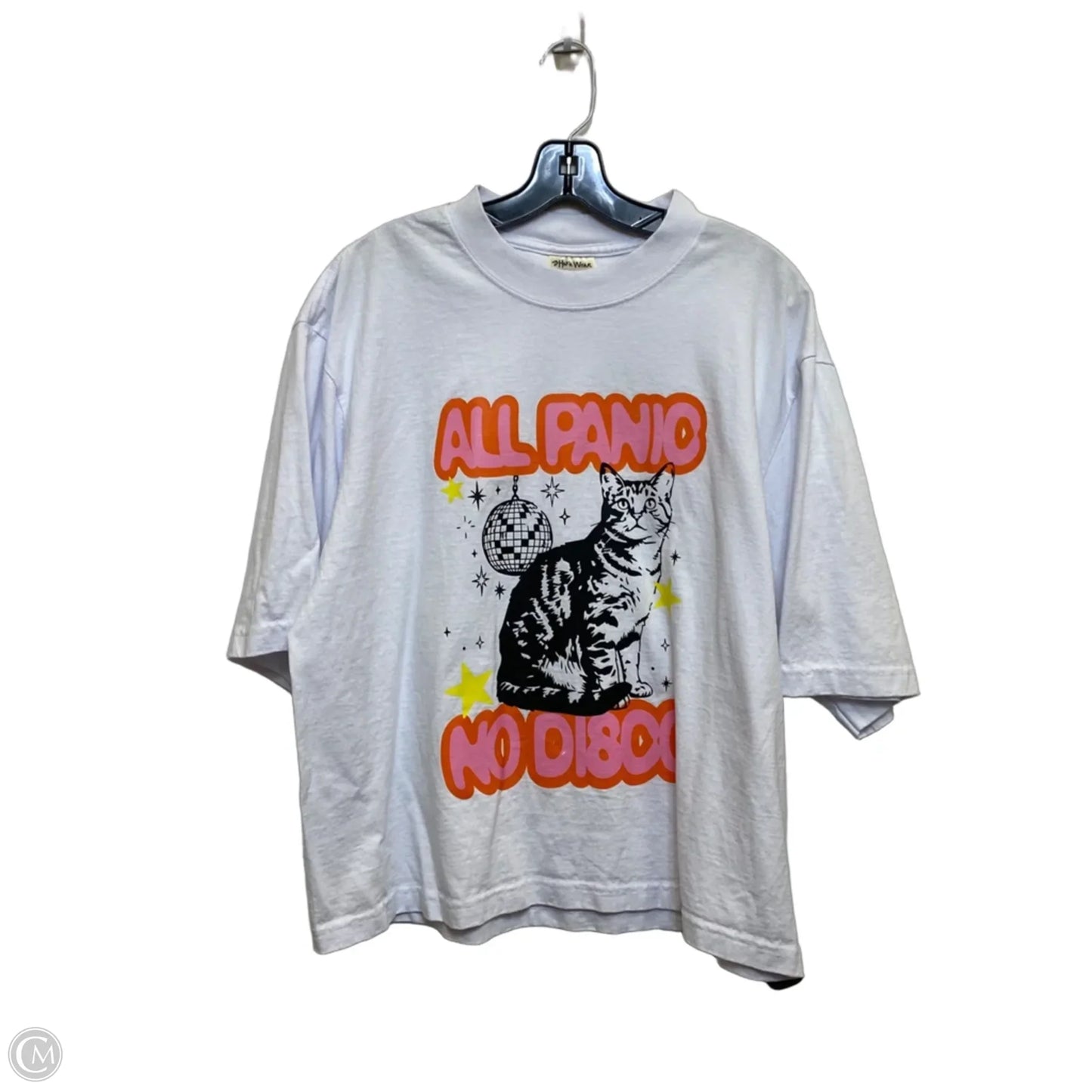Top Short Sleeve By Shaka Wear In White, Size: M