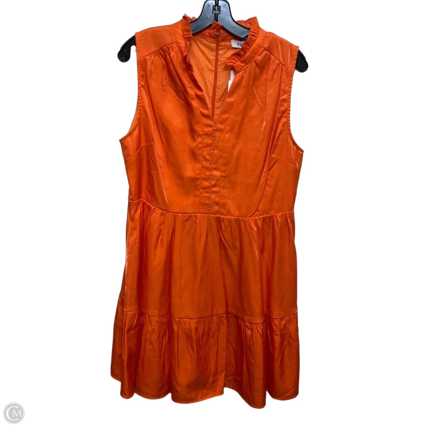 Dress Casual Short By Fate In Orange, Size: L