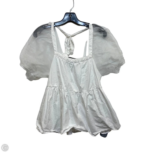 Top Short Sleeve By Pomander Place In White, Size: M