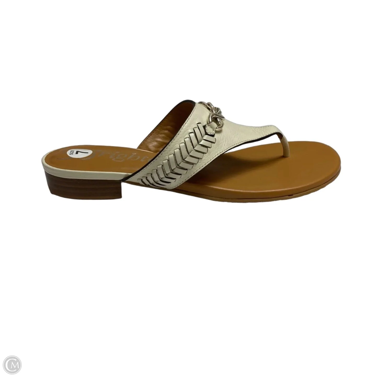 Sandals Designer By Brighton In Cream, Size: 7