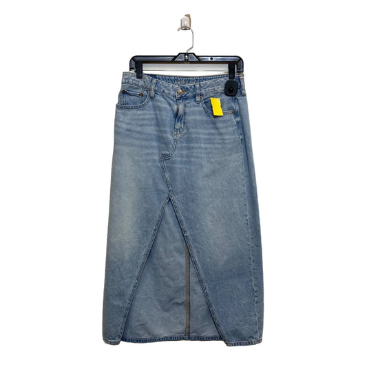 Skirt Maxi By American Eagle In Blue Denim, Size: S