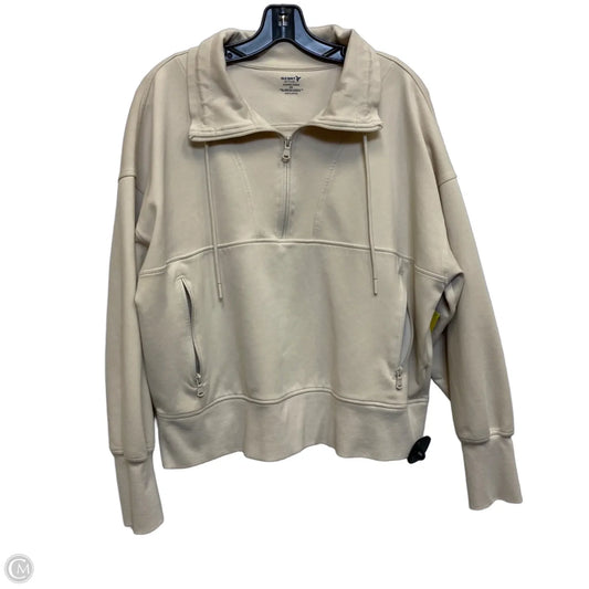 Athletic Sweatshirt Collar By Old Navy In Cream, Size: Xxl
