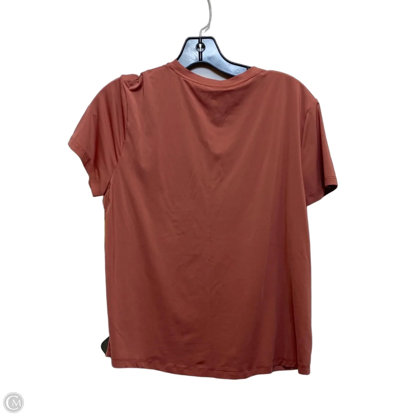 Athletic Top Short Sleeve By Nike Apparel In Pink, Size: M