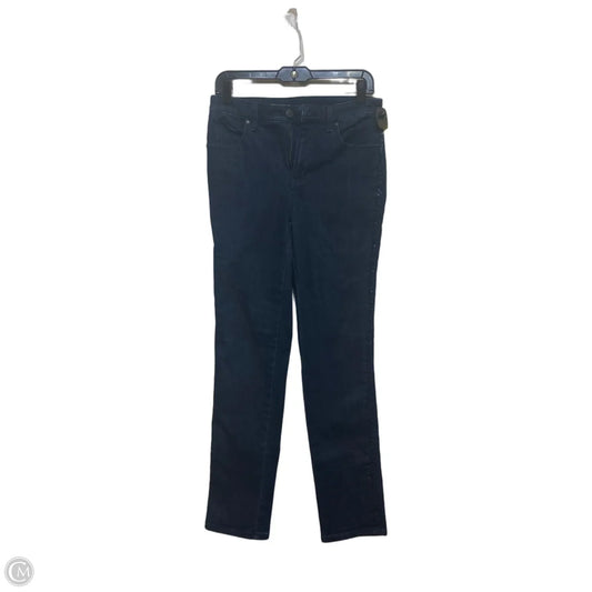 Jeans Straight By Talbots In Blue Denim, Size: 4