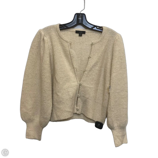 Sweater Cardigan By J. Crew In Cream, Size: Xs