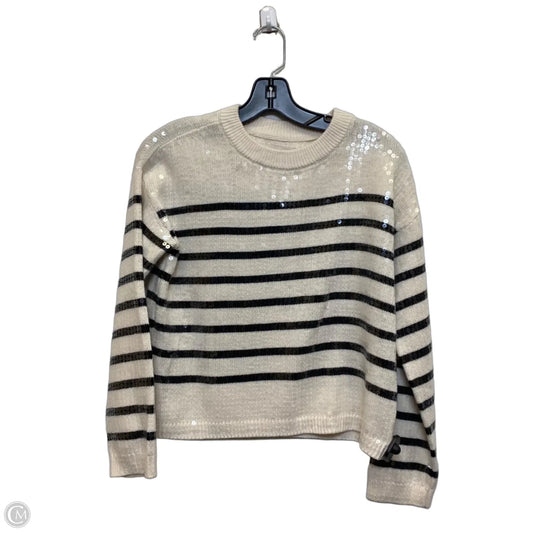Sweater By Loft In Black & Cream, Size: Xxsp