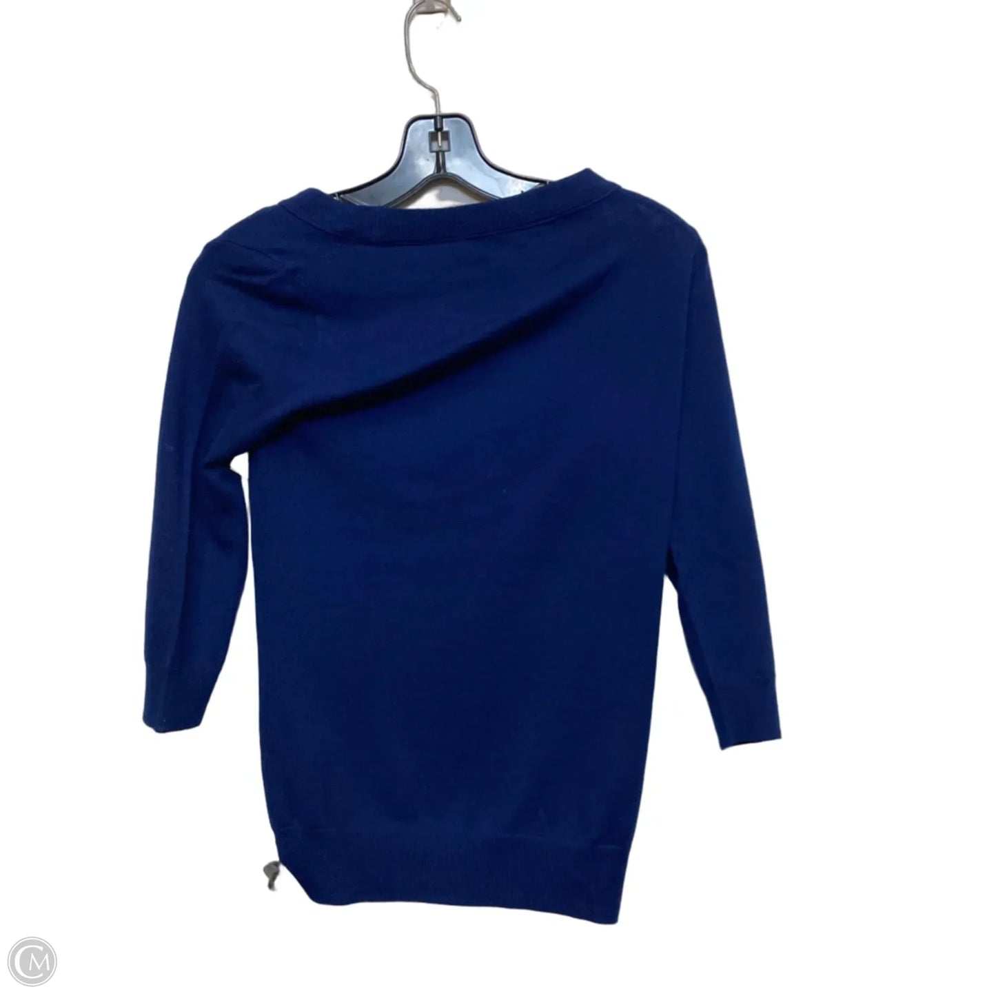 Top 3/4 Sleeve By J. Crew In Blue, Size: Xxs