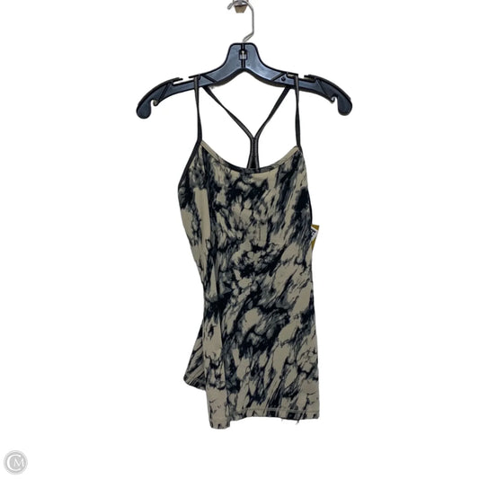 Athletic Tank Top Designer By Lululemon In Black & Tan, Size: M