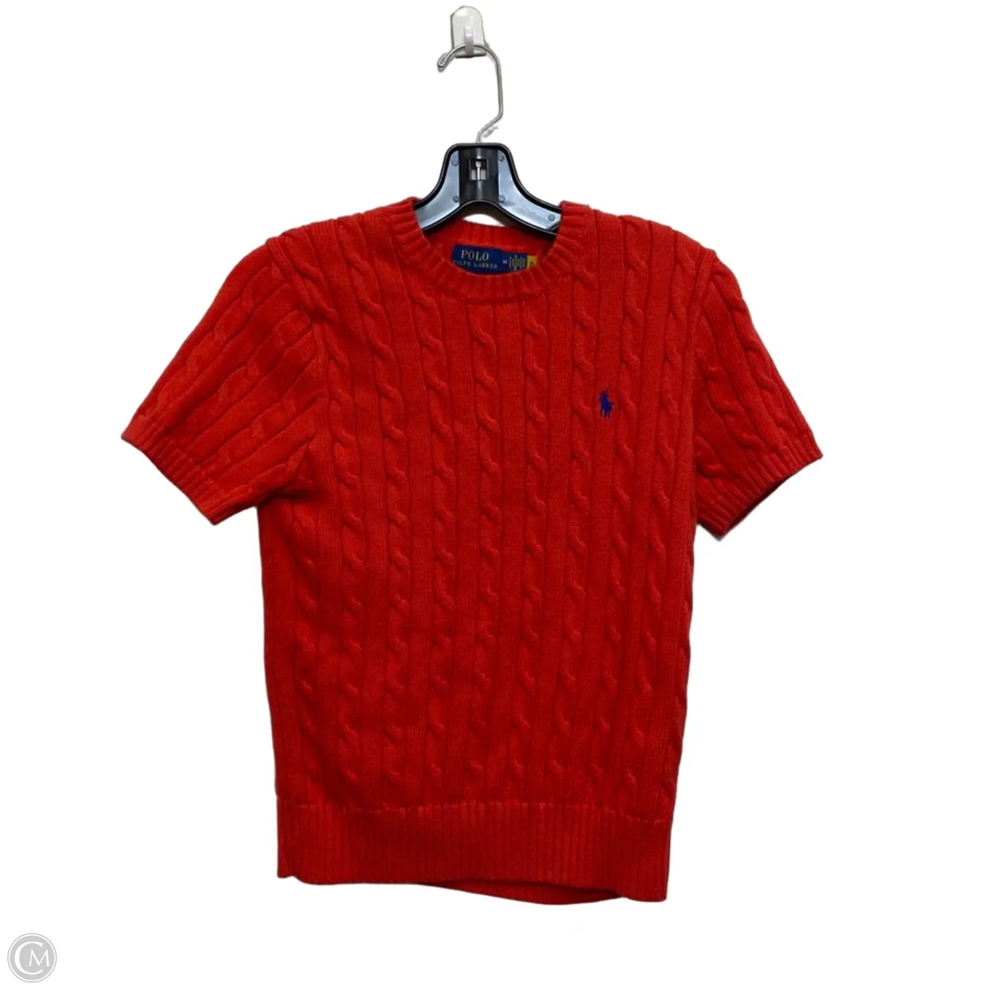 Sweater Short Sleeve By Polo Ralph Lauren In Red, Size: M