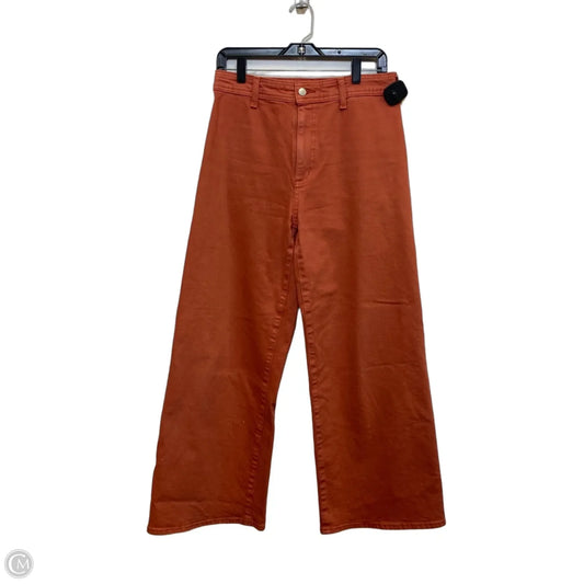 Jeans Wide Leg By Universal Thread In Orange Denim, Size: 8
