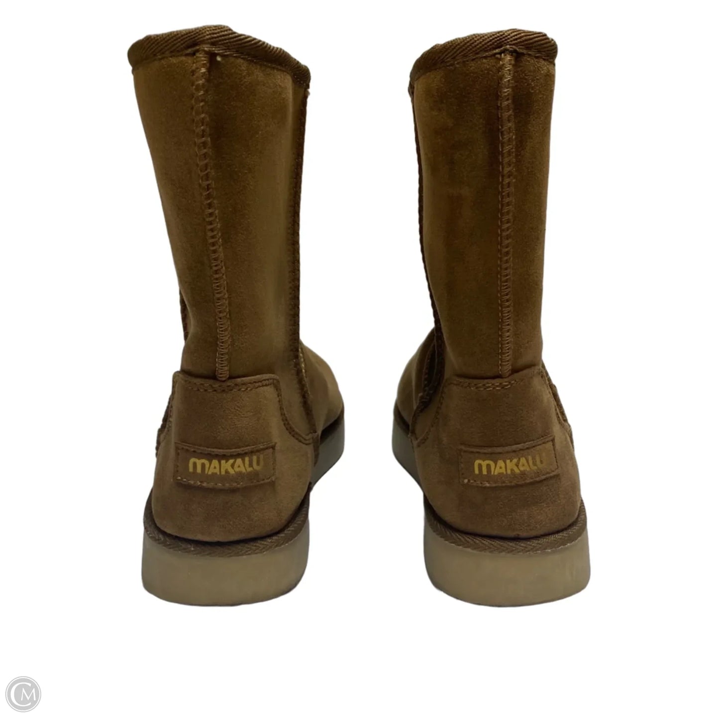 Boots Ankle Flats By Makalu In Brown, Size: 9