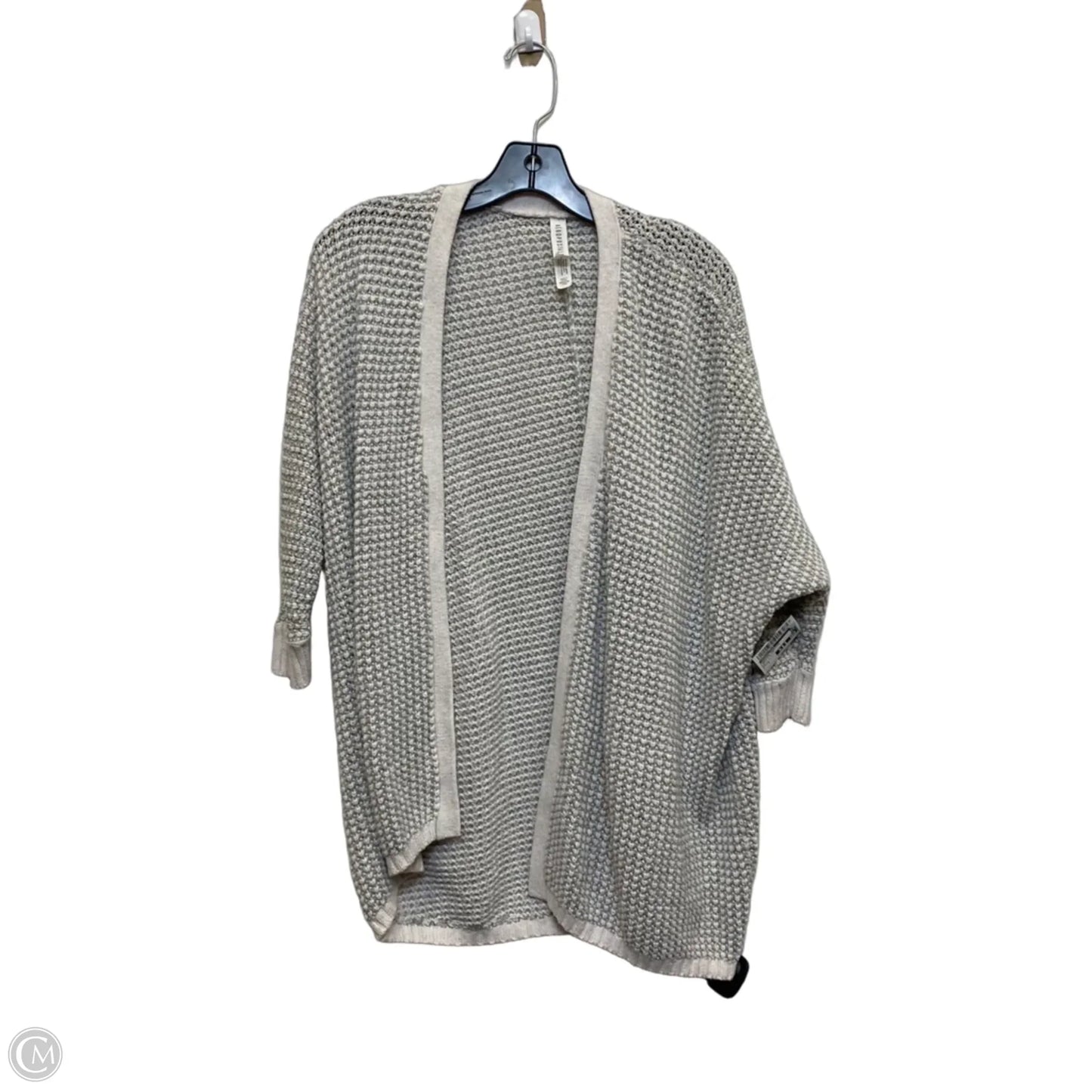 Sweater Cardigan By Aeropostale In Grey & White, Size: S