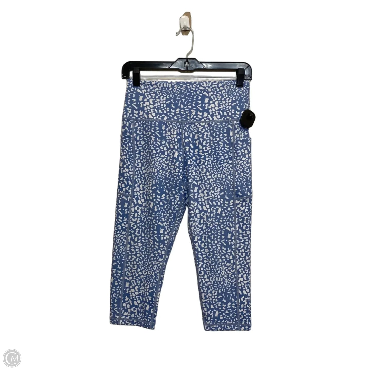 Athletic Leggings Capris By Steppe In Blue & White, Size: M