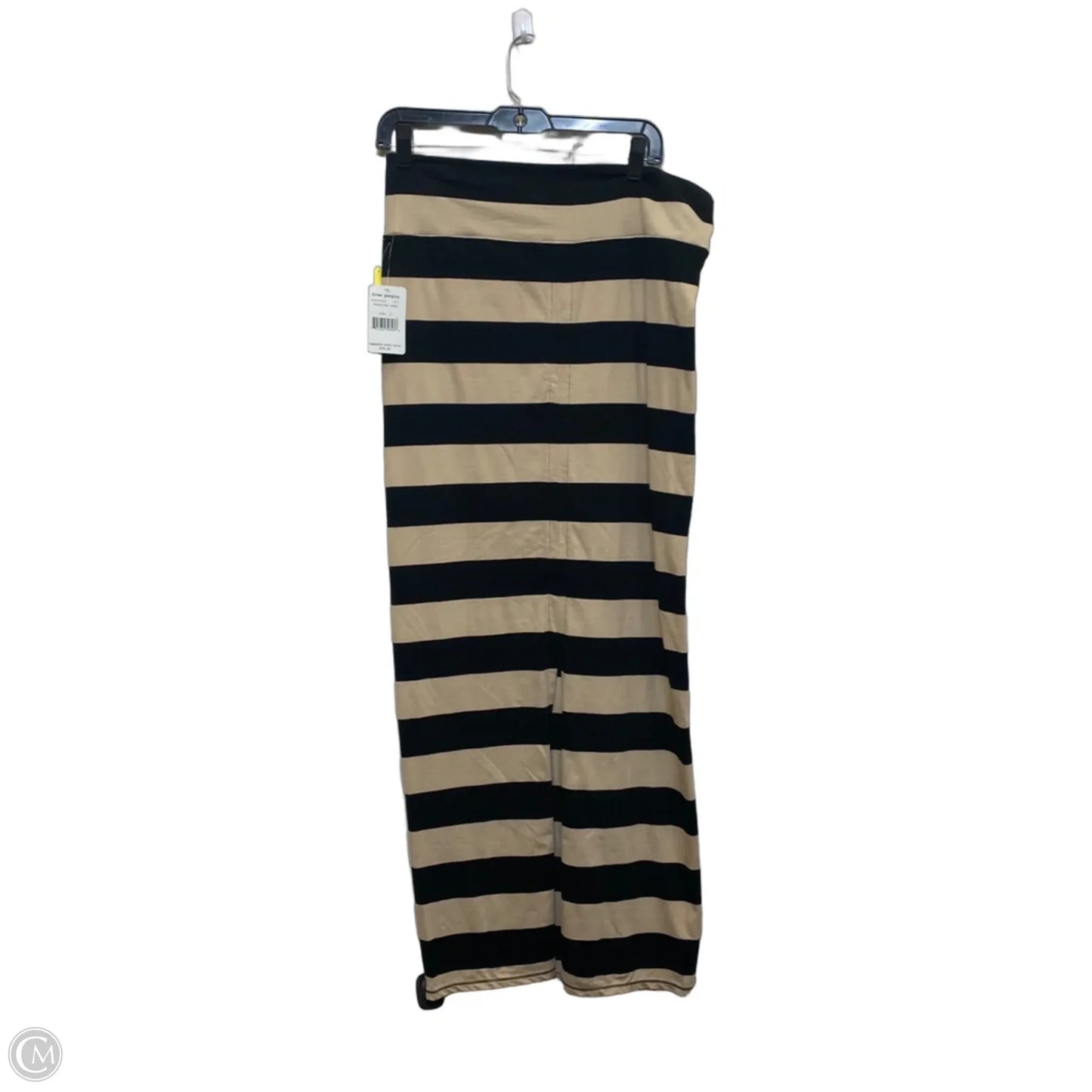 Dress Casual Maxi By Free People In Black & Cream, Size: L