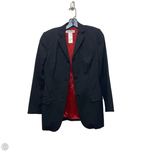 Blazer Luxury Designer By Dolce And Gabbana In Grey, Size: 4