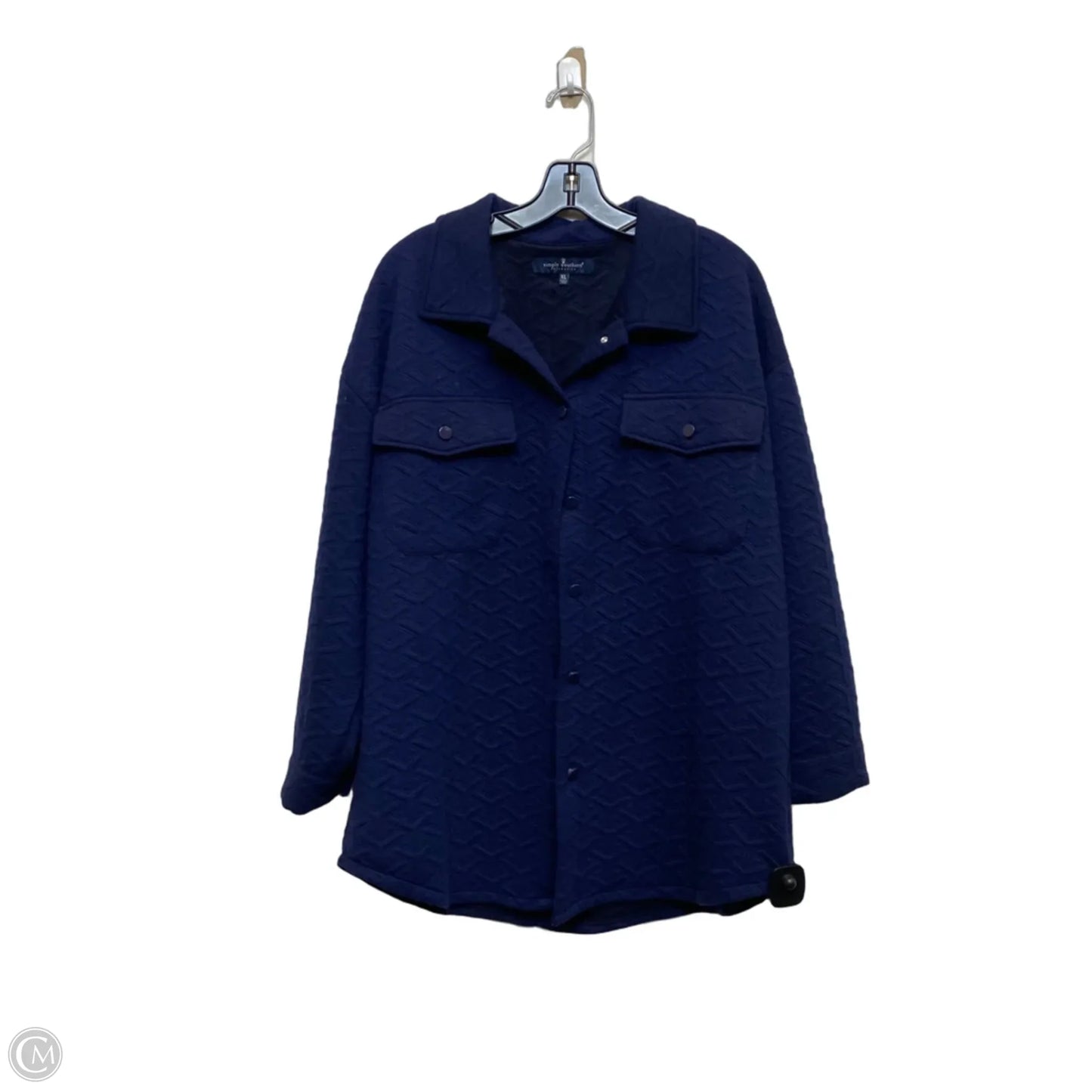 Top Long Sleeve By Simply Southern In Blue, Size: Xl