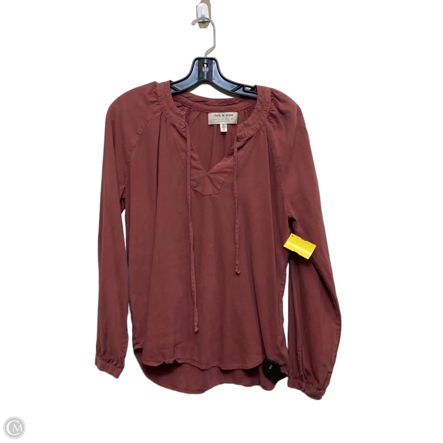 Top Long Sleeve By Cloth & Stone In Red, Size: S