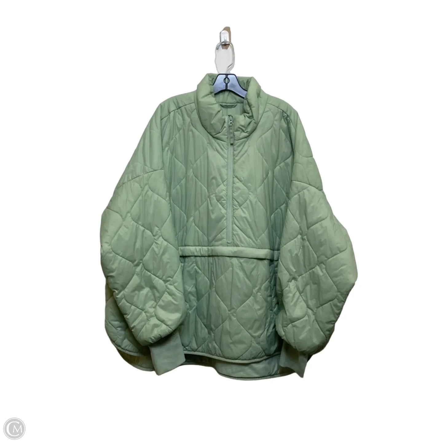 Jacket Puffer & Quilted By Cmf In Green, Size: 3x