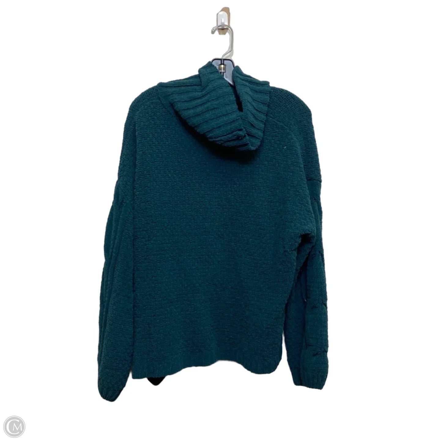 Sweater By Seven 7 In Green, Size: L