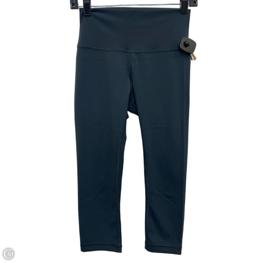 Athletic Leggings Capris Designer By Lululemon In Grey, Size: S