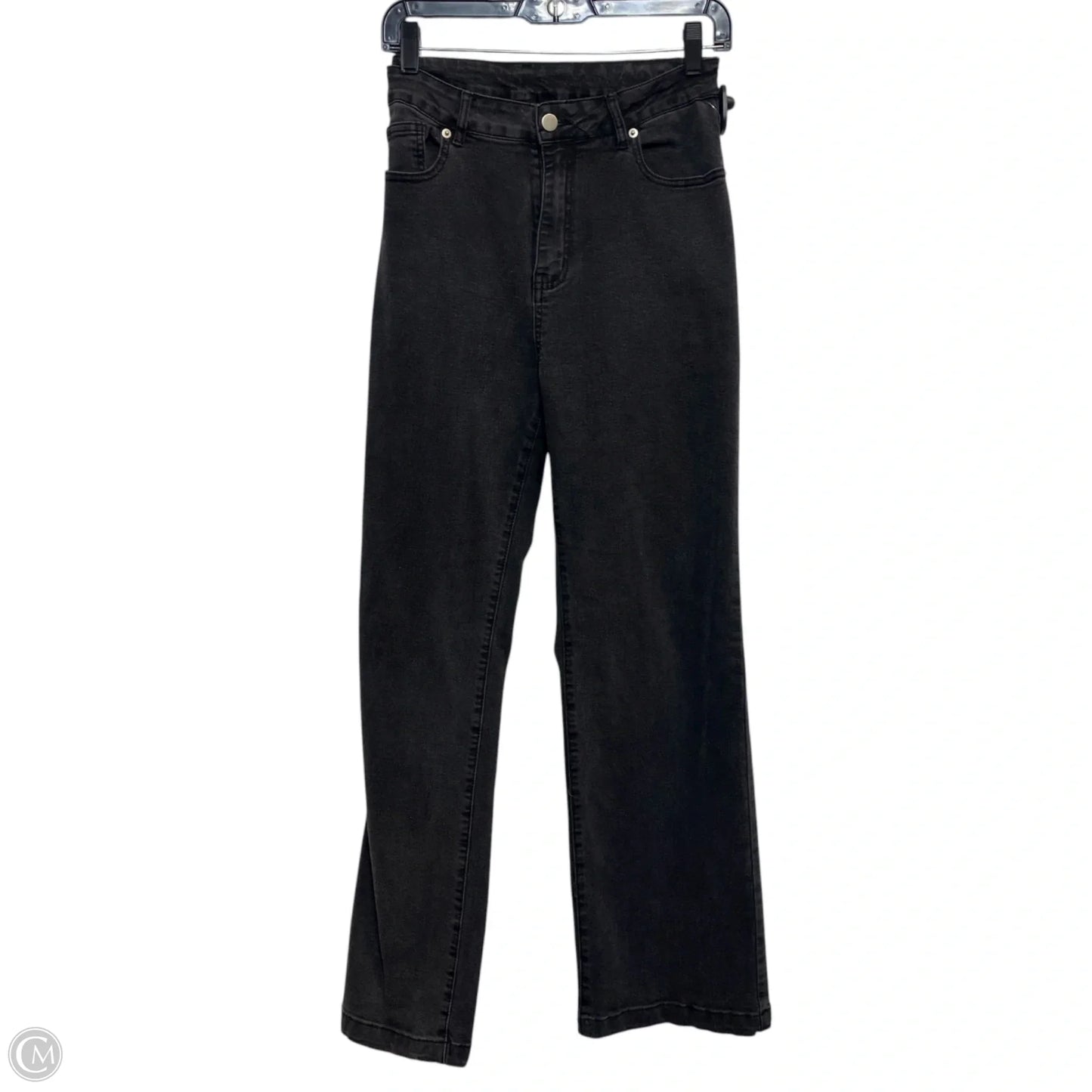 Jeans Wide Leg By Cmf In Black Denim, Size: 12
