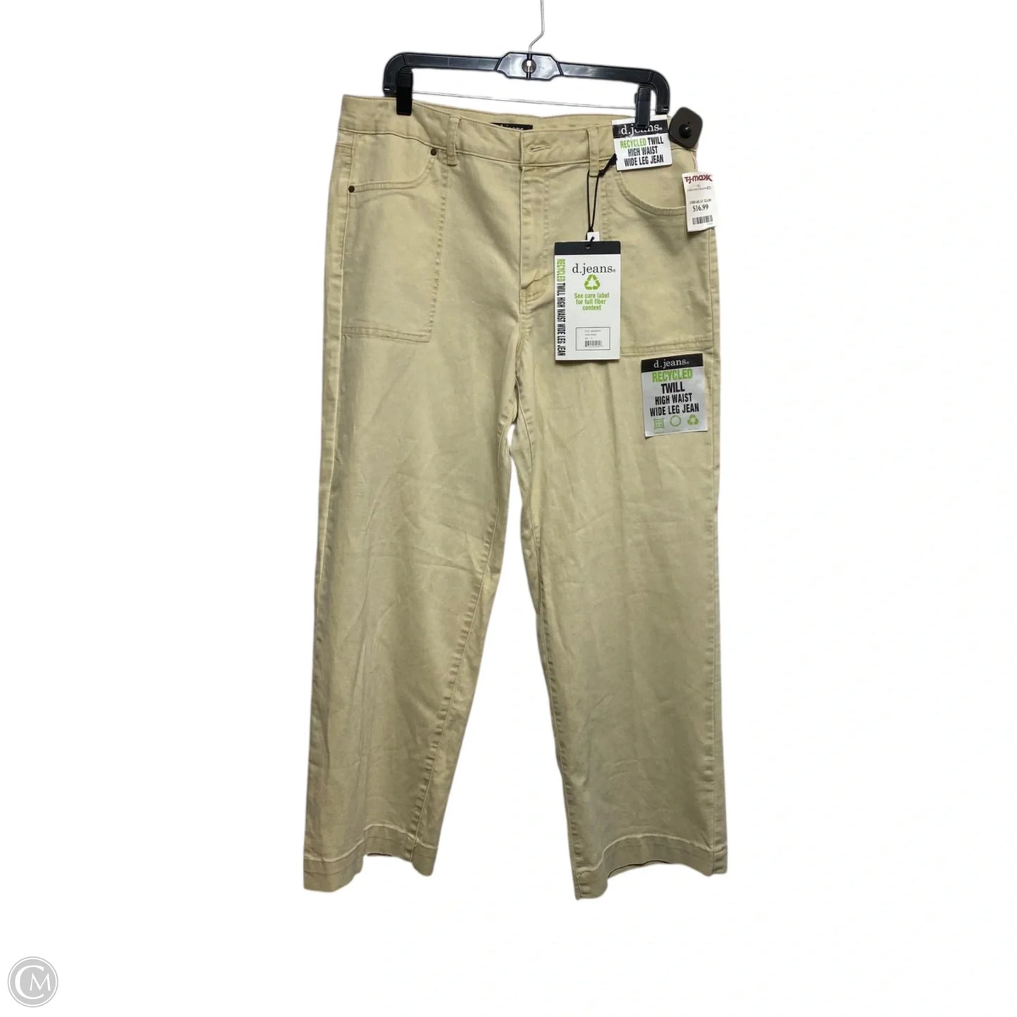 Jeans Boot Cut By D Jeans In Tan Denim, Size: 14