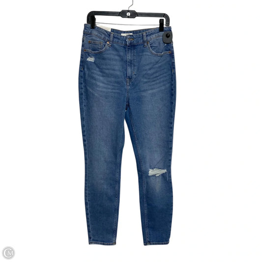 Jeans Skinny By H&m In Blue Denim, Size: 12