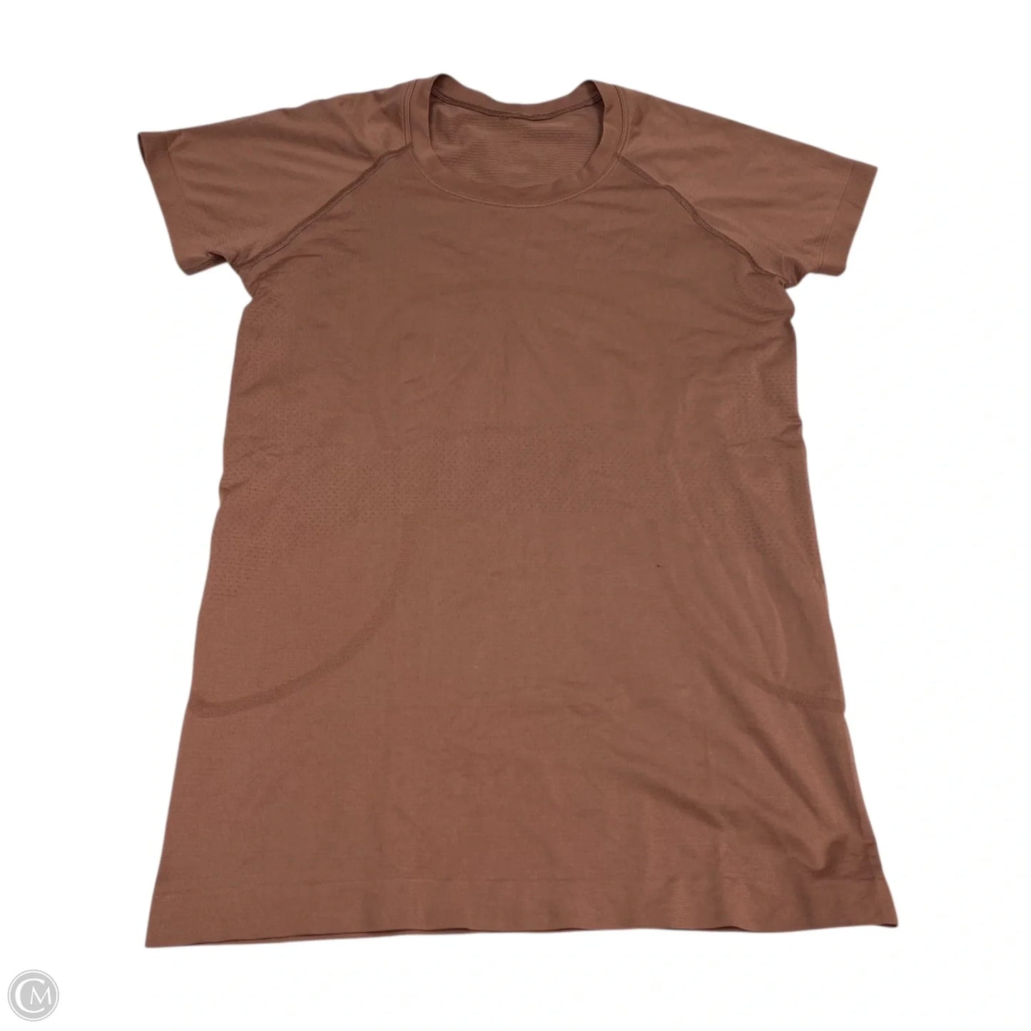 Athletic Top Short Sleeve Designer By Lululemon In Red, Size: M