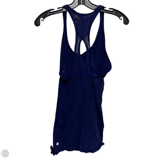 Athletic Tank Top Designer By Lululemon In Blue, Size: S