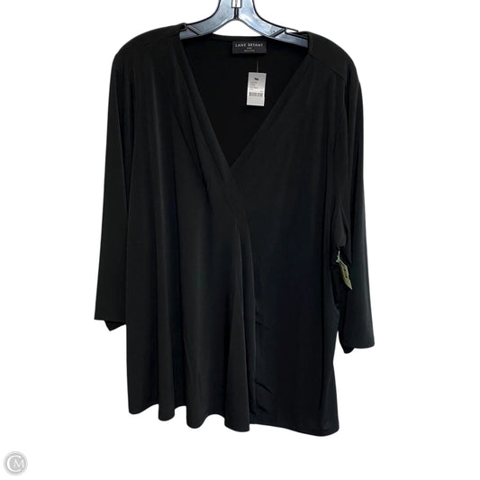 Top Long Sleeve By Lane Bryant In Black, Size: 3x