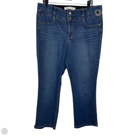 Jeans Straight By Vintage x America In Blue Denim, Size: 16