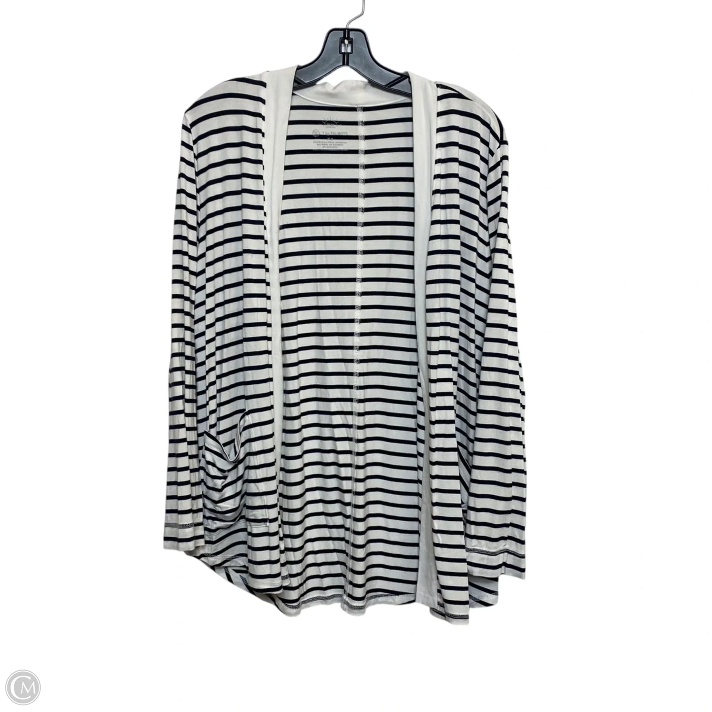 Cardigan By Talbots In Blue & White, Size: Xl