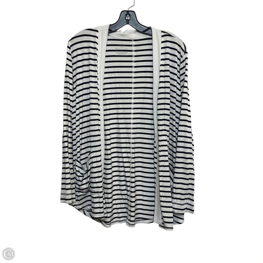 Cardigan By Talbots In Blue & White, Size: Xl
