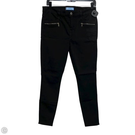 Jeans Designer By 7 For All Mankind In Black Denim, Size: 10