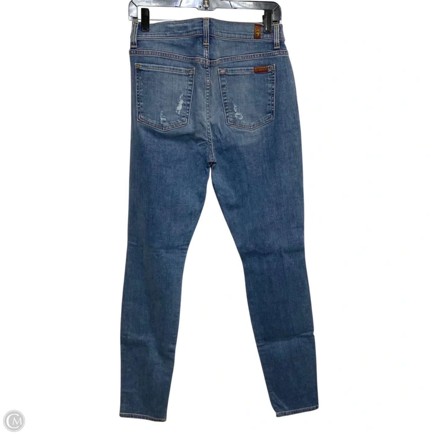 Jeans Designer By 7 For All Mankind In Blue Denim, Size: 6