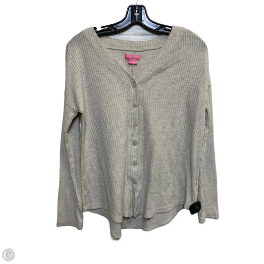 Top Long Sleeve By Isaac Mizrahi In Cream, Size: S