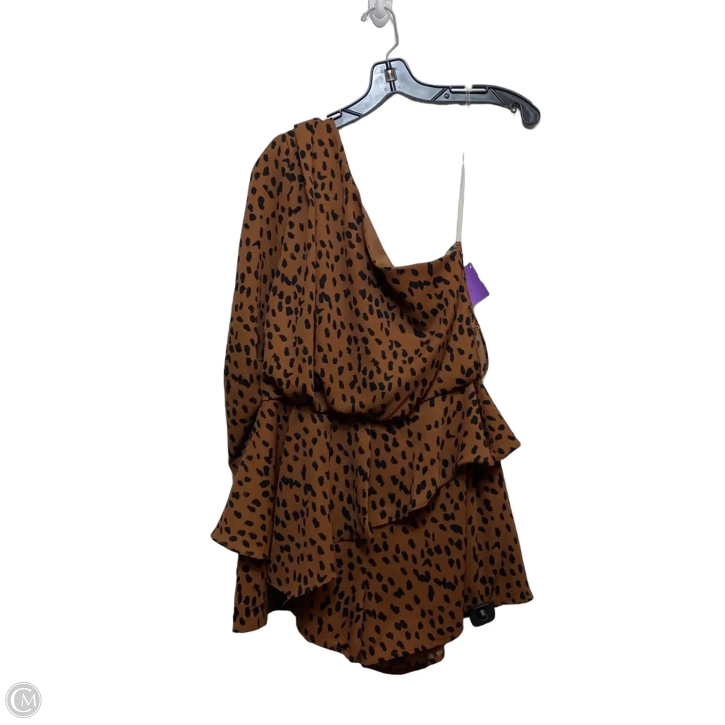 Dress Casual Short By Do + Be In Animal Print, Size: L
