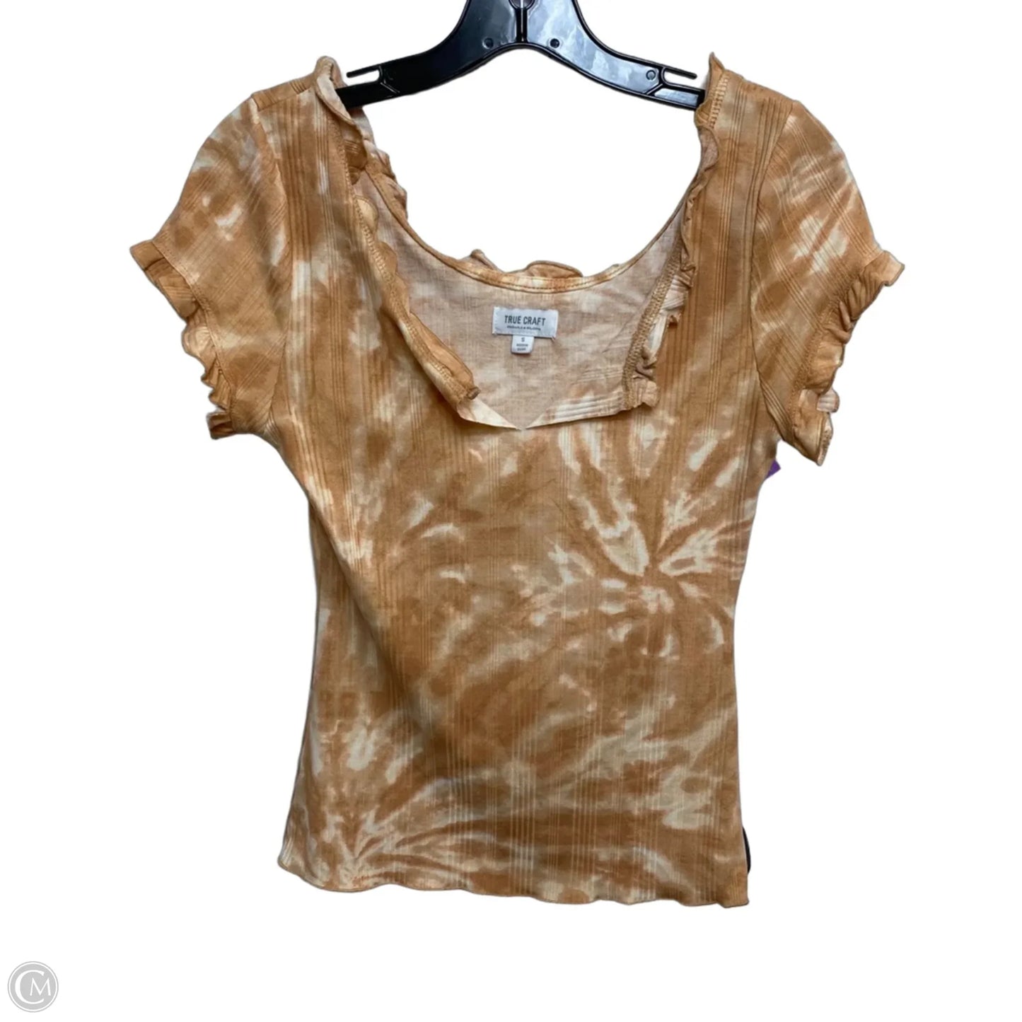Top Short Sleeve By True Craft In Orange, Size: S